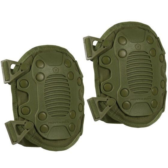 Pentagon Lithos Knæpuder - Olive Green