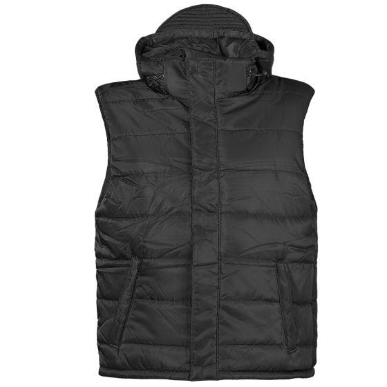 MFH Lined Vest Med aftagelig hætte - Sort