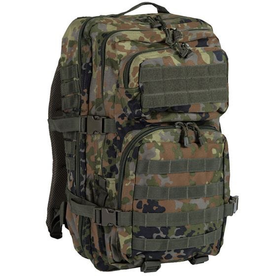 Mil-Tec MOLLE US Stor Assaultpakke Flecktarn