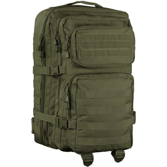 Mil-Tec MOLLE US Stor Assaultpakke - Olivenfarvet