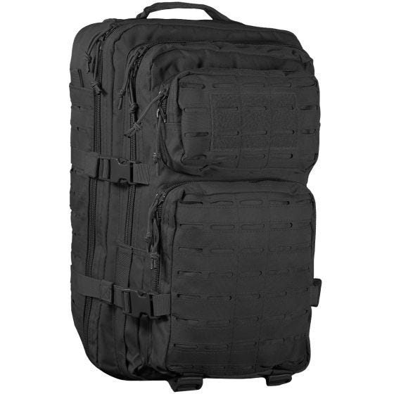 Mil-Tec US Stor Assaultpakke Laserskåret - Sort