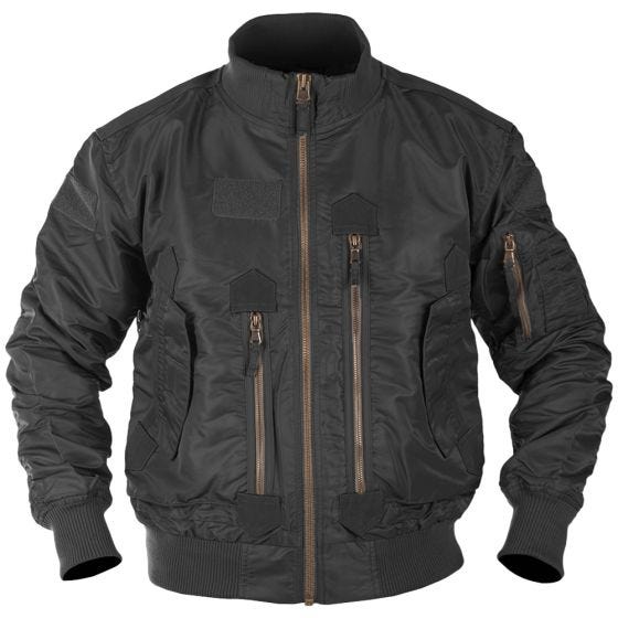 Mil-Tec US Tactical Flyverjakke - Sort