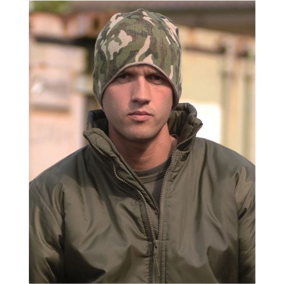 Mil-Tec Kasket Akryl - Woodland