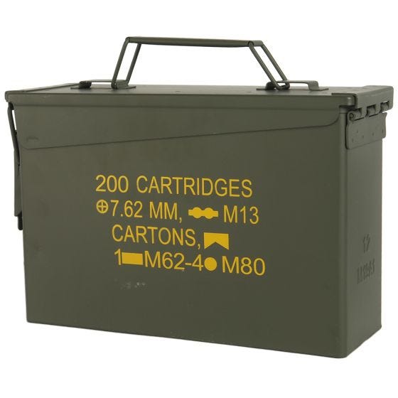 Mil-Tec US M19A1 Cal.30 Ammunitionskasse - Olivenfarvet