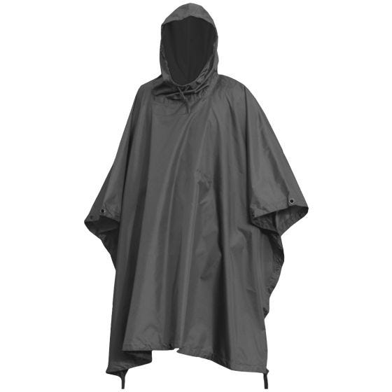 Mil-Tec Vandtæt Poncho Ripstop - Sort