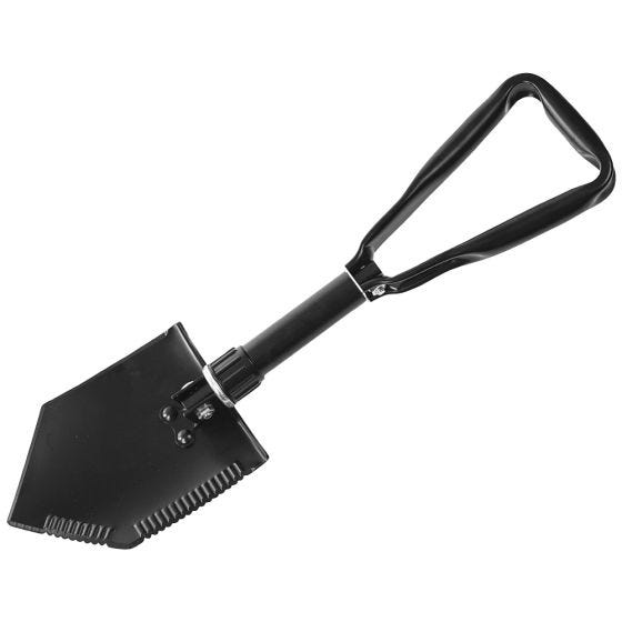 Mil-Tec US 2.5mm Tredobbelt Foldbar Skovl med Hylster - Sort