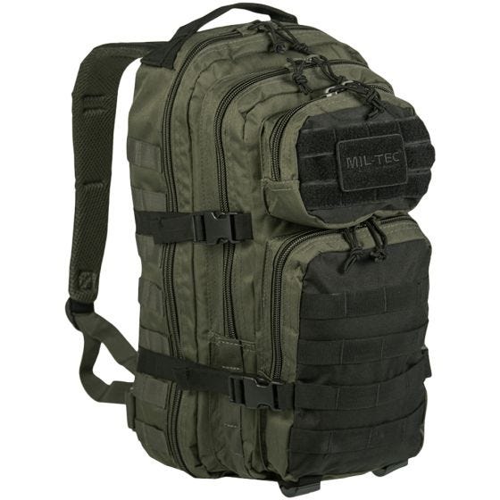 Mil-Tec US Lille Assaultpakke - Ranger Green/Sort
