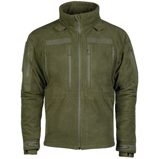 Mil-Tec Plus Cold Weather Fleece-jakke - Olivenfarvet