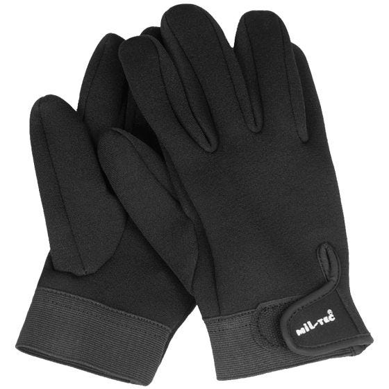 Mil-Tec Short Handsker Neopren - Sort