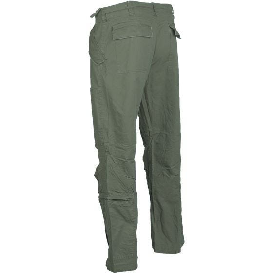 Mil-Tec Pilot Bukser Poplinbomuld - Prewashed Olive