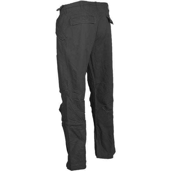 Mil-Tec Pilot Bukser Poplinbomuld - Prewashed Black