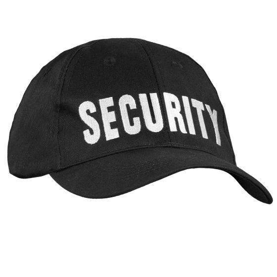 Mil-Tec Security Baseball-kasket - Sort