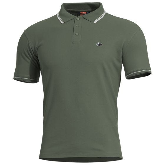 Pentagon Aniketos Stripes Polo T-shirt - Camo Green