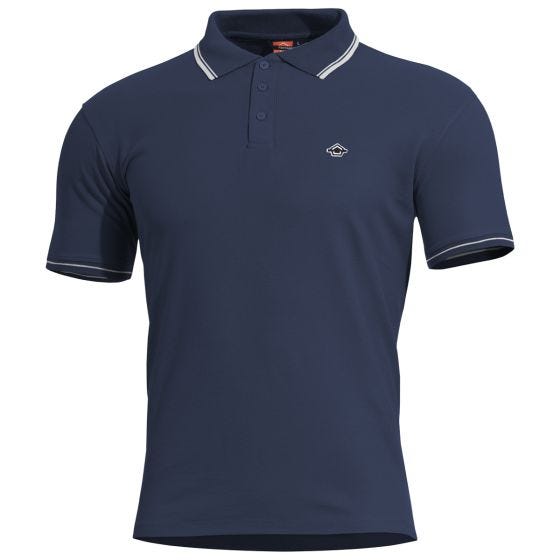 Pentagon Aniketos Stripes Polo T-shirt - Marineblå