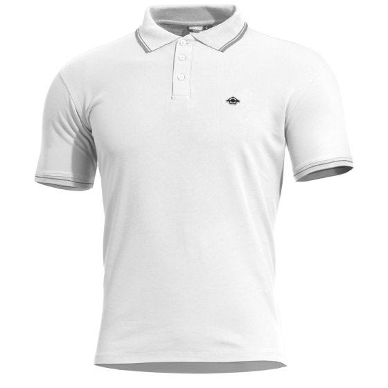 Pentagon Aniketos Stripes Polo T-shirt - Hvid