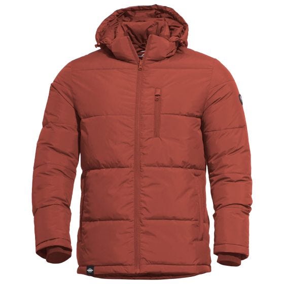 Pentagon Taurus Puffer Jakke - Maroon Red