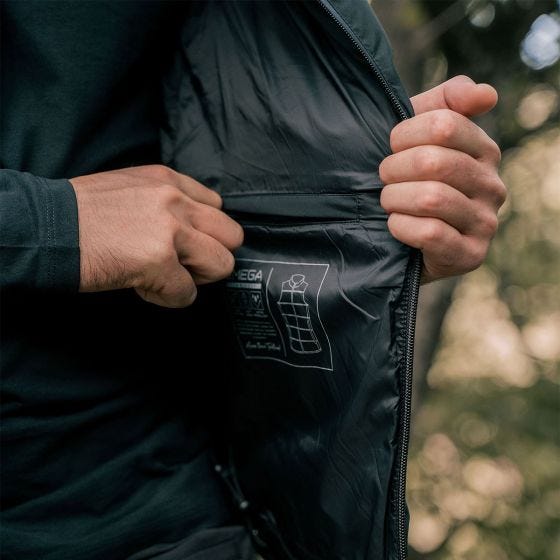 Pentagon Omega Down Vest - Cinder Grey