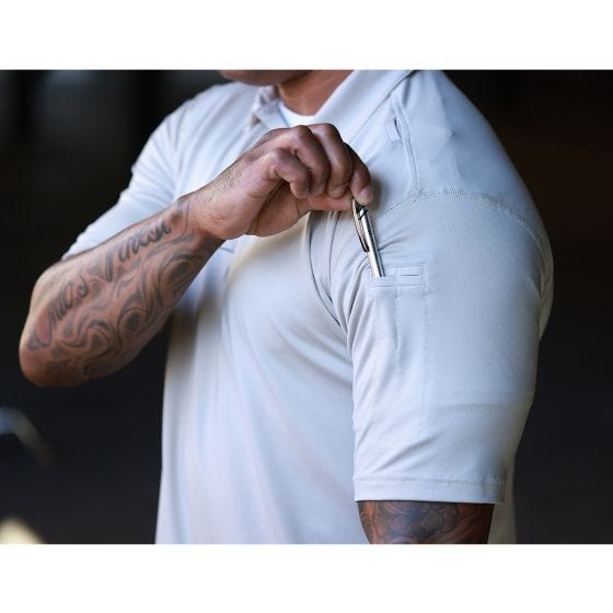 Propper EdgeTec Kortærmet polo - Heather Grey