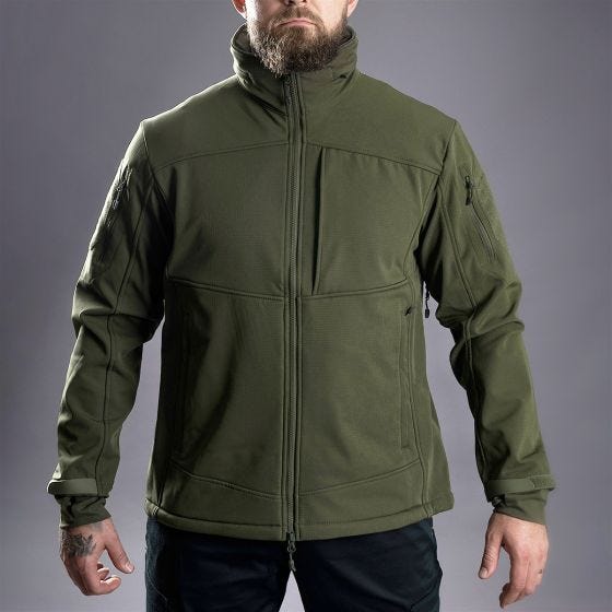 STOIRM Tactical Soft-shell jakke - Olivenfarvet