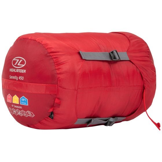 Highlander Serenity 450 Mummy-sovepose - Rød