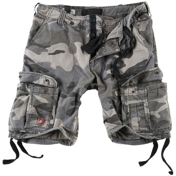 Surplus Airborne Vintage Shorts - Washed Night Camo