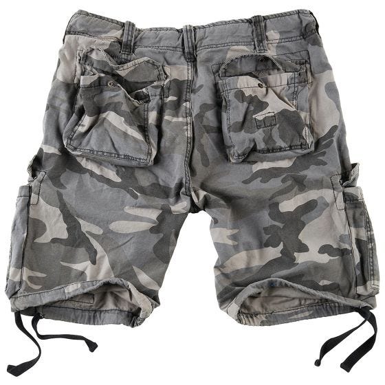 Surplus Airborne Vintage Shorts - Washed Night Camo