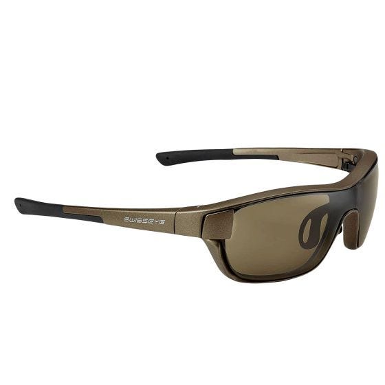 Swiss Eye M-Cover S Solbriller - Brun + Orange + Klar linse / bronzeramme