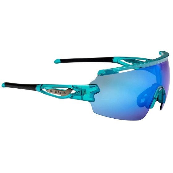 Swiss Eye Signal RX Solbriller - Smoke Blue Revo Lens / Shiny Laser Crystal Blue/Sort Frame