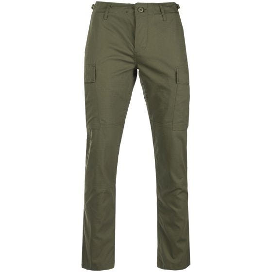 Teesar US BDU Bukser Ripstop SlimFit - Olivenfarvet