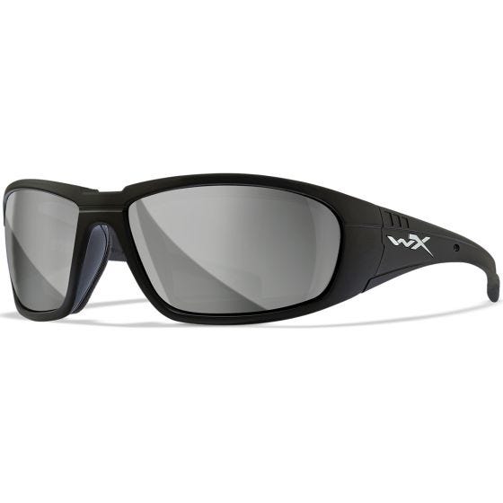 Wiley X WX Boss Briller - Silver Flash Lens / Matte Black Frame