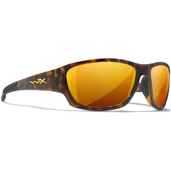Wiley X WX Climb Briller - Captivate Polarized Bronze Mirror Lenses / Gloss Tortoise Frame