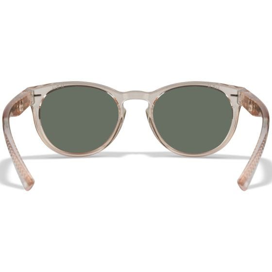 Wiley X WX Covert Briller - Captivate Polarized Rose Gold Lenses / Gloss Crystal Blush Frame