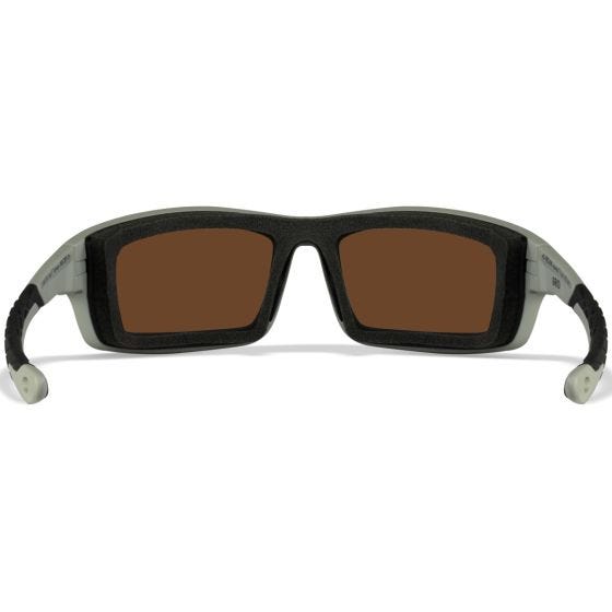 Wiley X WX Grid Briller - Captivate Polarized Green Mirror Lenses / Matte Cool Grey Frame