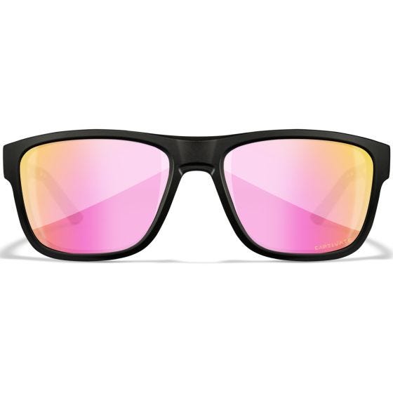Wiley X WX Ovation Briller - Captivate Polarized Rose Gold Mirror Lenses / Matte Black Frame