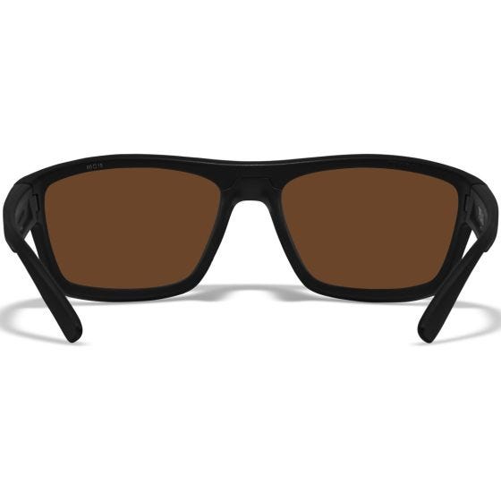 Wiley X WX Peak Briller - Captivate Polarized Copper Lenses / Matte Black Frame