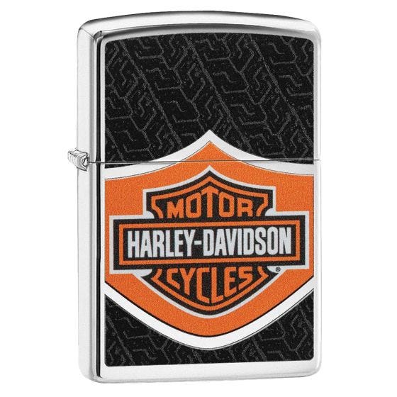 Zippo Harley Davidson Lighter - High Polish Chrome