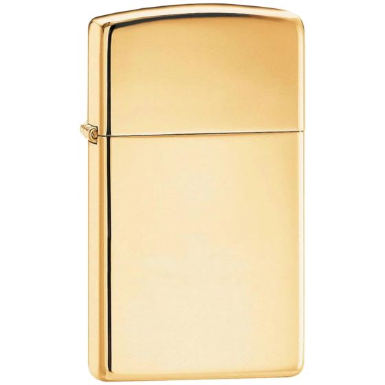 Zippo Slim Lighter - High Polish Brass