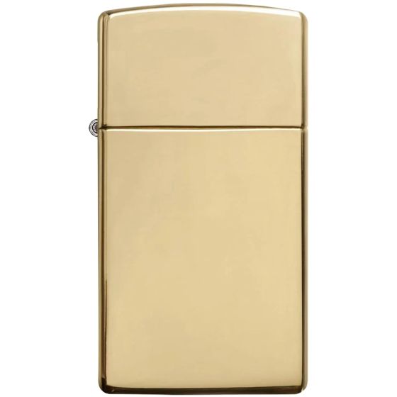 Zippo Slim Lighter - High Polish Brass