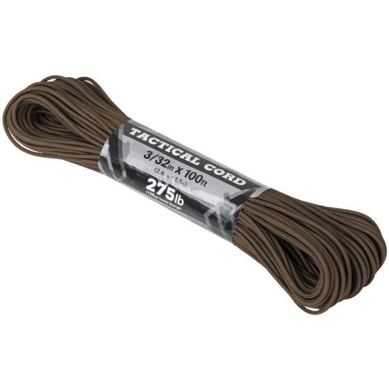Atwood Rope 275 Taktisk Snor 100 ft - Brun