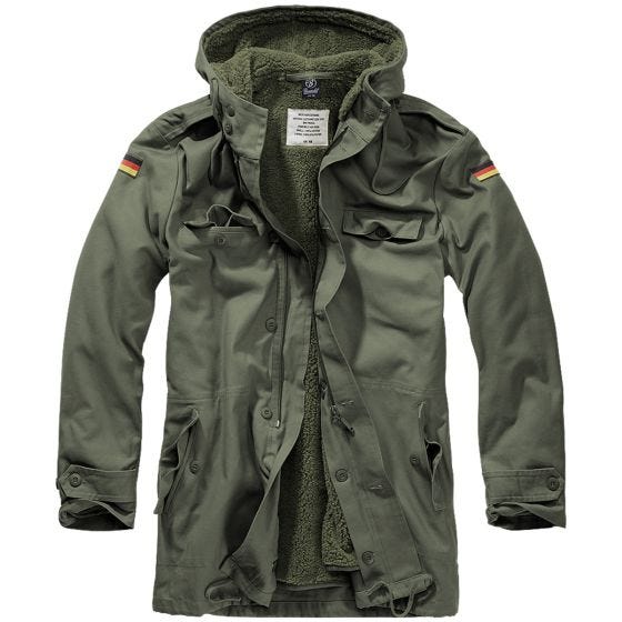 Brandit BW Parka-flag - Olivenfarvet