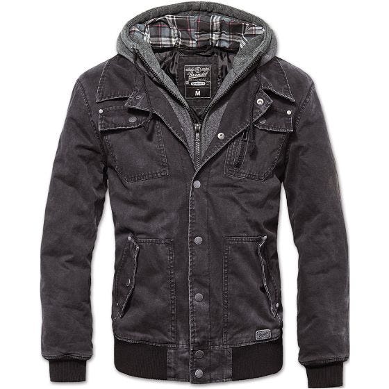 Brandit Dayton Jakke - Black Washed