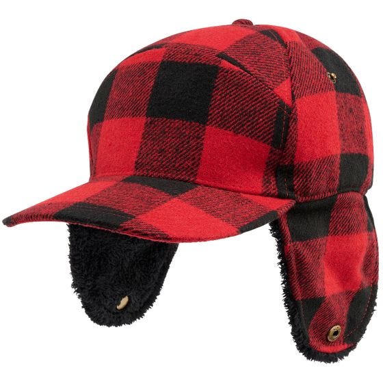 Brandit Lumberjack Vinterkasket - Rød/Sortternet