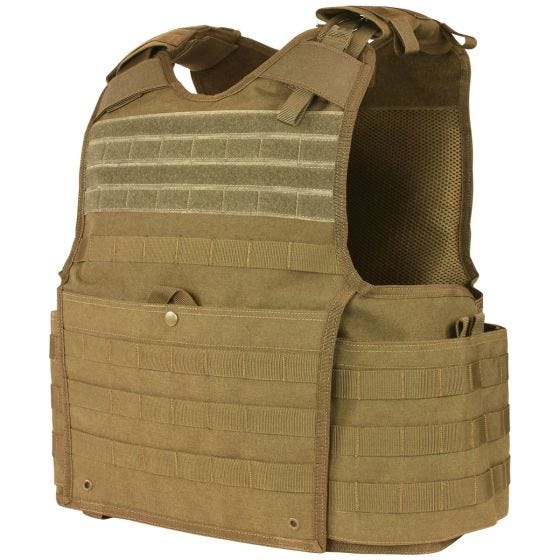 Condor Enforcer Pladeholder Kan Frigives - Coyote Brown