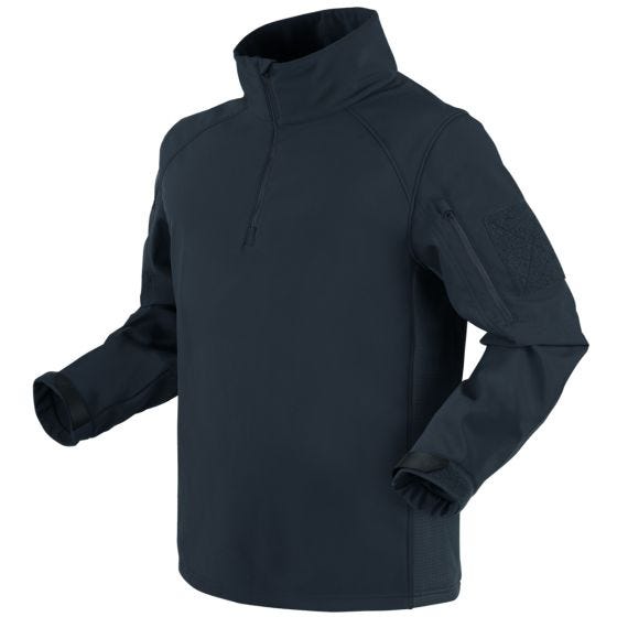 Condor Patrol Softshell-jakke med 1/4 Lynlås - Navy Blue