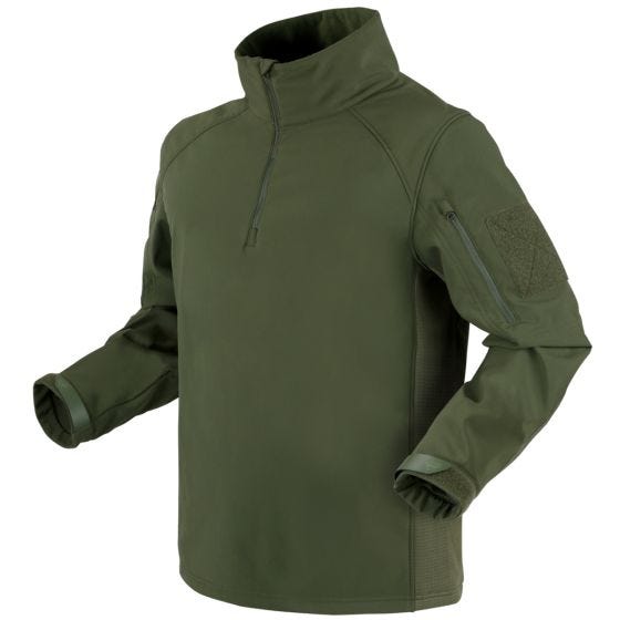 Condor Patrol Softshell-jakke med 1/4 Lynlås - Olive Drab