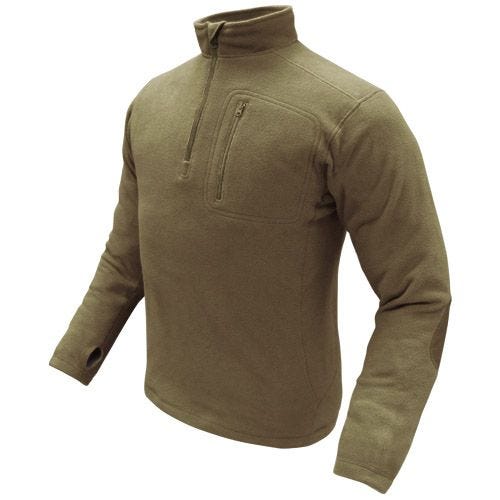 Condor Pullover I Fleece med 1/4 Lynlås - Tan