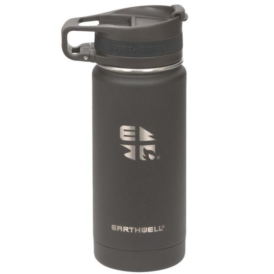 Earthwell Roaster Loop Vakuumflaske 473 ml - Volcanic Black