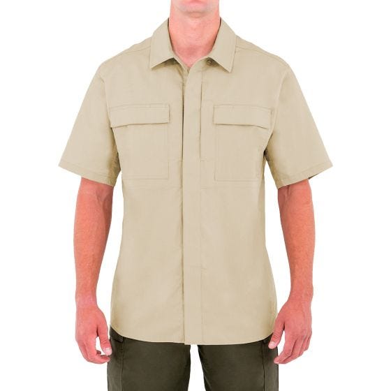First Tactical Men's Tactix Short Sleeve BDU Shirt Khaki