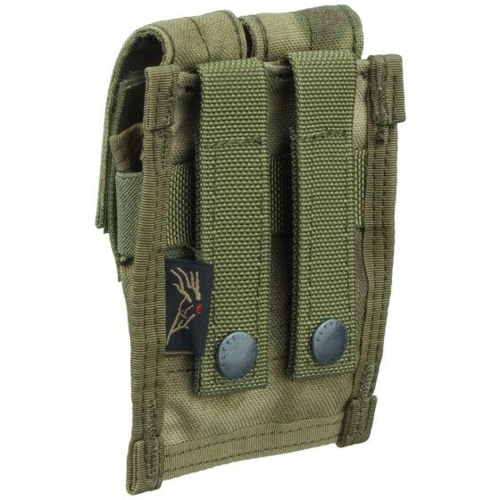 Flyye MOLLE Dobbelt Magasinpung 9 mm - A-TACS FG