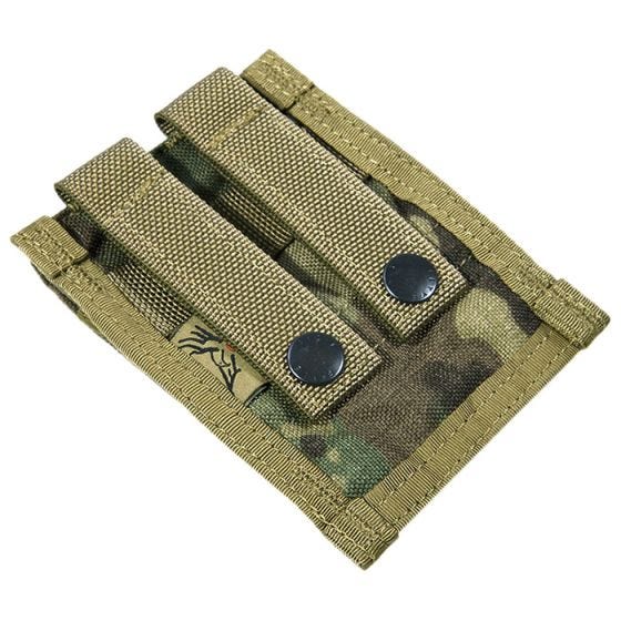 Flyye Double 9mm Magazine Pouch MOLLE MultiCam